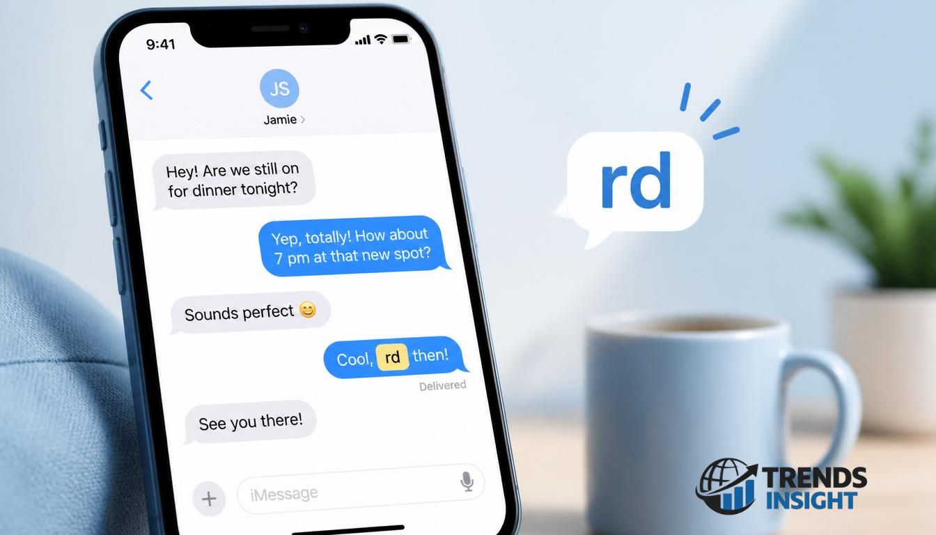 what does rd mean in text