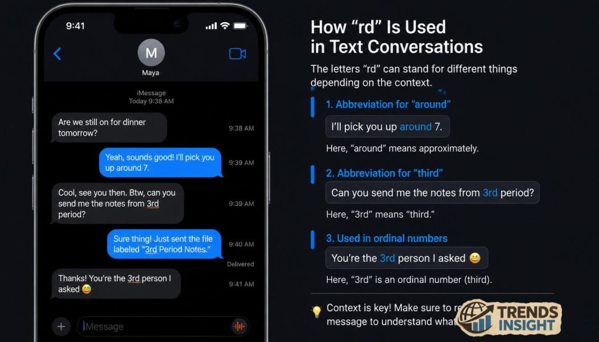 what does rd mean in text what does rd mean in text